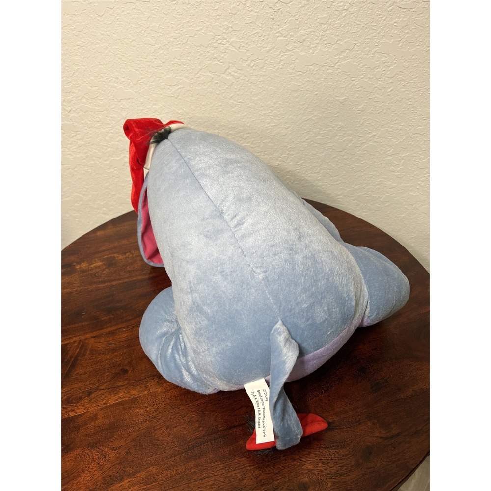 Christmas Santa Hat Eeyore Plush Disney Door Greeter Stuffed Animal LARGE 22" - Picture 3 of 11